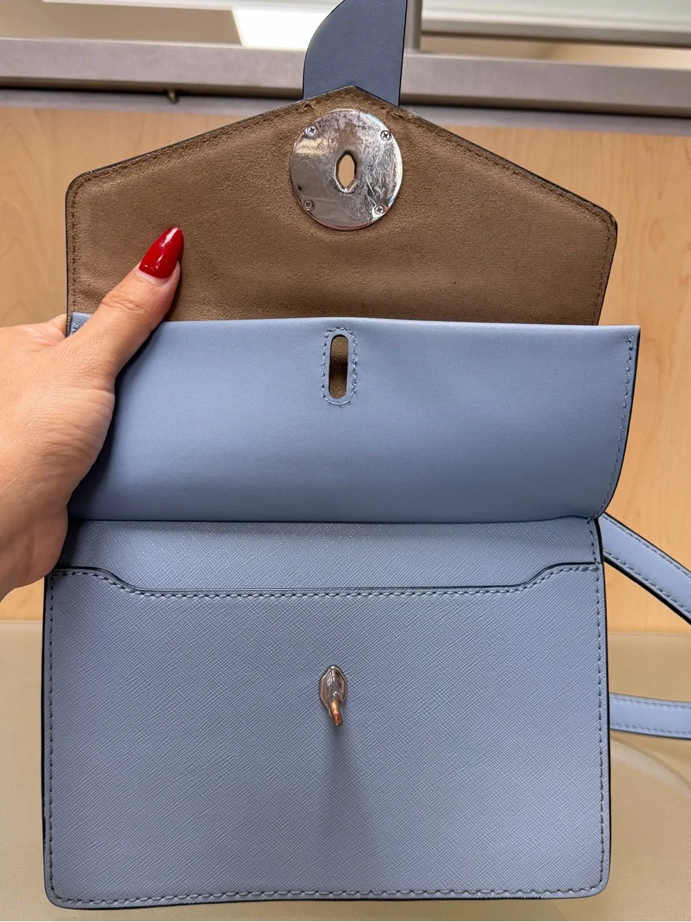 MICHAEL KORS Small Greenwich Crossbody Bag in Saffiano Leather